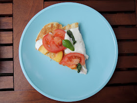 Grilled Peach Caprese Pizza