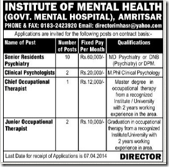 IMH Amritsar-www.IndGovtJobs.in