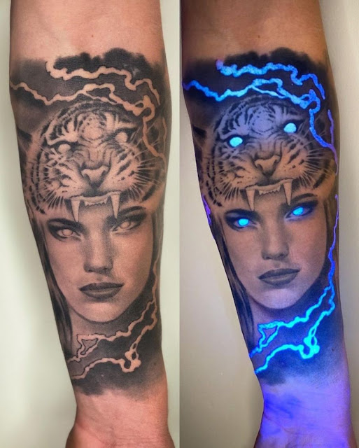 Marvelous Ultraviolet Ink Luminous Tattoos by Jonny Hall