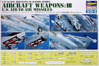 Hasegawa 1/72 AIRCRAFT WEAPONS: III U.S. AIR TO AIR MISSILES (X72-3) English Color Guide & Paint Conversion Chart