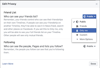 How to keep your Facebook friend list private