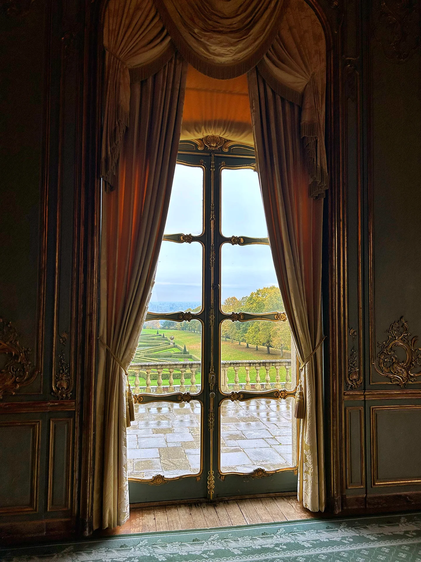 Grand window at Cliveden House - luxury UK travel