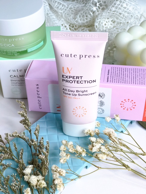 Cute Press Tone Up Sunscreen Review