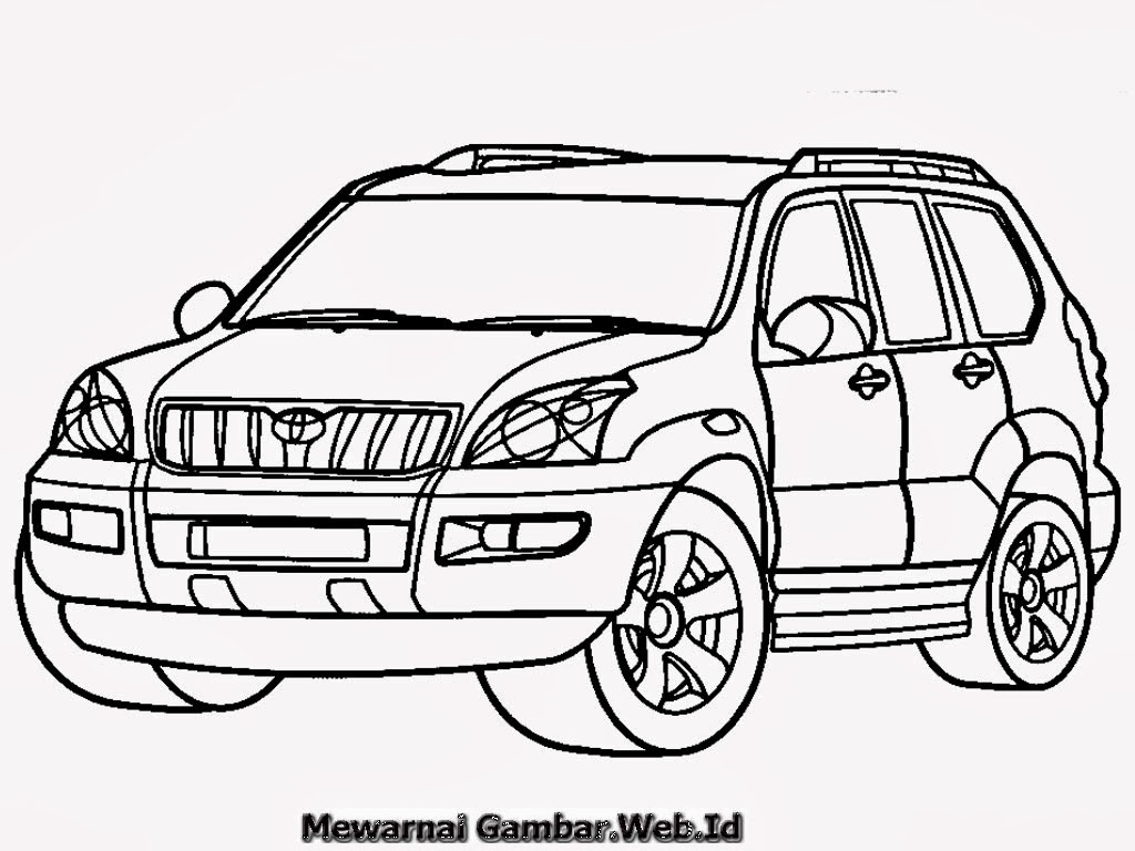  Mewarnai  Gambar  Mobil  Toyota Mewarnai  Gambar 