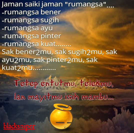 25+ Gambar Kata Kata Lucu Bahasa Jawa 2017 - Gambar Lucu 