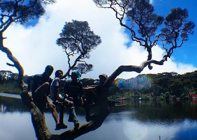 Telaga dewi Lokasi Gunung Singgalang 