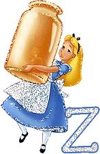 Abecedario Tintineante de Alicia Cargando un Frasco. Alice Abc.
