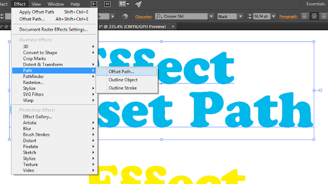 AdobeMasters.blogspot.com -  Cara Menggunakan Effect Offset Path Adobe Illustrator 