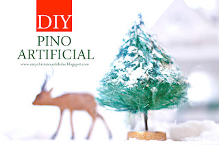 tutorial pino arbol en miniatura para belen o christas villages