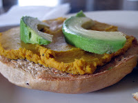 sweetpotato-hummus-bagel