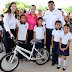 Encabeza la Presidenta del Sistema DIF Río Bravo Sra. Zulema Canales de Villaseñor, la entrega de más de 90 bicicletas a niños y jóvenes de escuelas rurales.