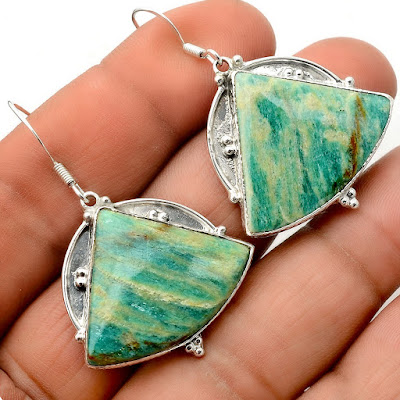 Amazonite Silver Earrings Online