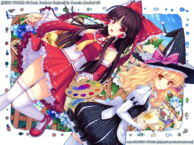 Hakurei Reimu, Marisa Kirisame, anime Touhou