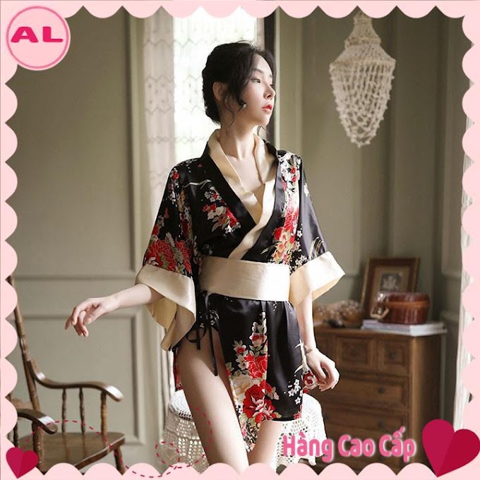 Váy ngủ kimono sexy đồ ngủ cosplay phong cách Nhật Bản quyến rũ