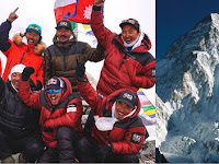 Nepali climbers make history with winter summit of K2 mountain.