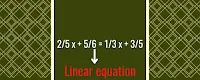 Solving an equation in one variable with fractions.