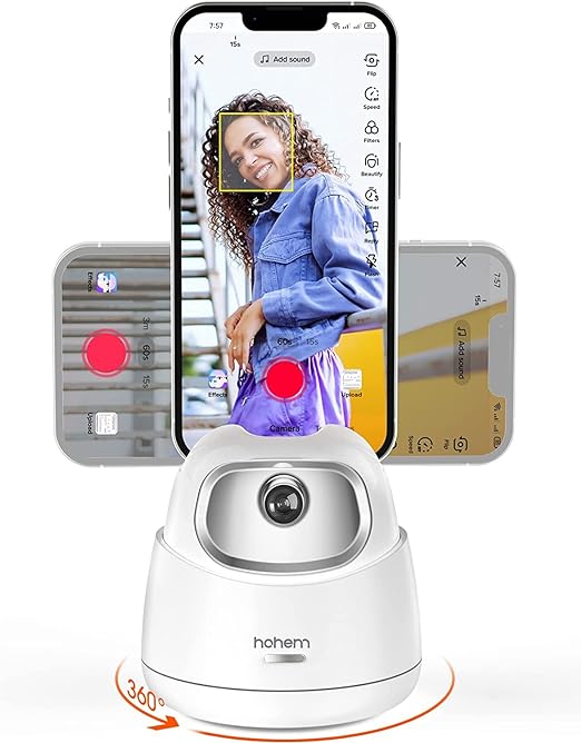 Auto Face Tracking Tripod - Revolutionizing Content Creation with Smooth Intelligent AI Face Tracking and 360° Rotation