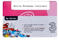 Voucher Pelengkap Perdana Internet 3 AON