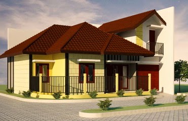 Desain Rumah Pojok