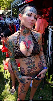 michelle mcgee tattoo,extreme women tattoo