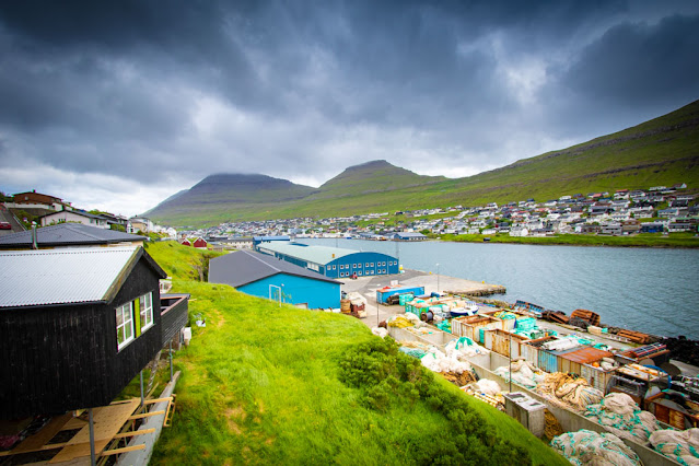 Klaksvík-Panorama dalla strada 24