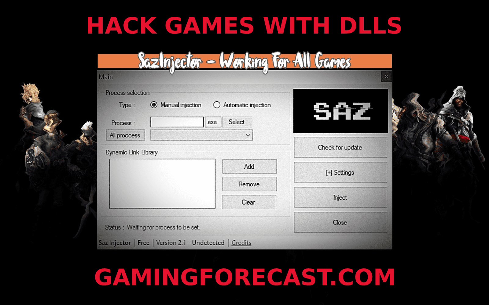 Sazinjector Hack Free Csgo Injector New Anticheat Bypass Gaming Forecast Download Free Online Game Hacks - free roblox hack injector