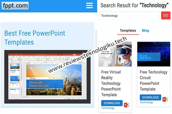 download template powerpoint gratis di hp