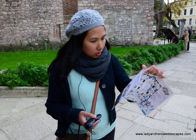 audio guide at Hagia Sophia