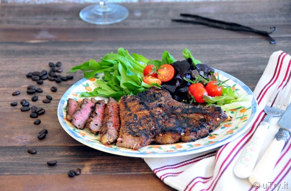 Grilled Ribeye Steaks with Vanilla Coffee Rub and a Giveaway!  http://uTry.it
