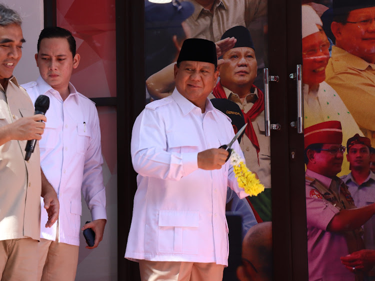 Prabowo Meresmikan Gedung Pemenangan Presiden 