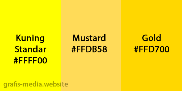 Pengertian Warna  Mustard  dan  Contohnya GRAFIS MEDIA