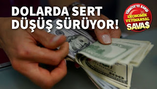 Dolar sert düştü, 6 TL'den 5.70 altına dokundu