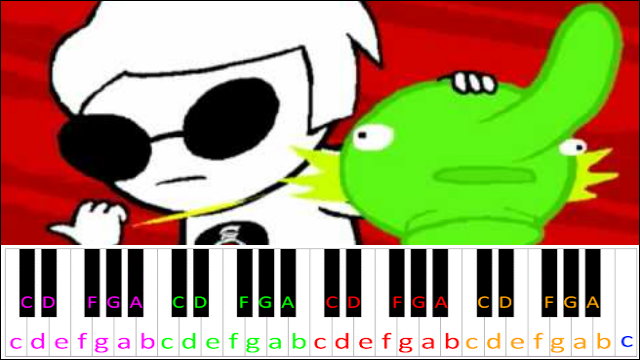 Beatdown by Homestuck Piano / Keyboard Easy Letter Notes for Beginners