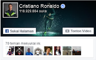 Cristiano Ronaldo FB Page's