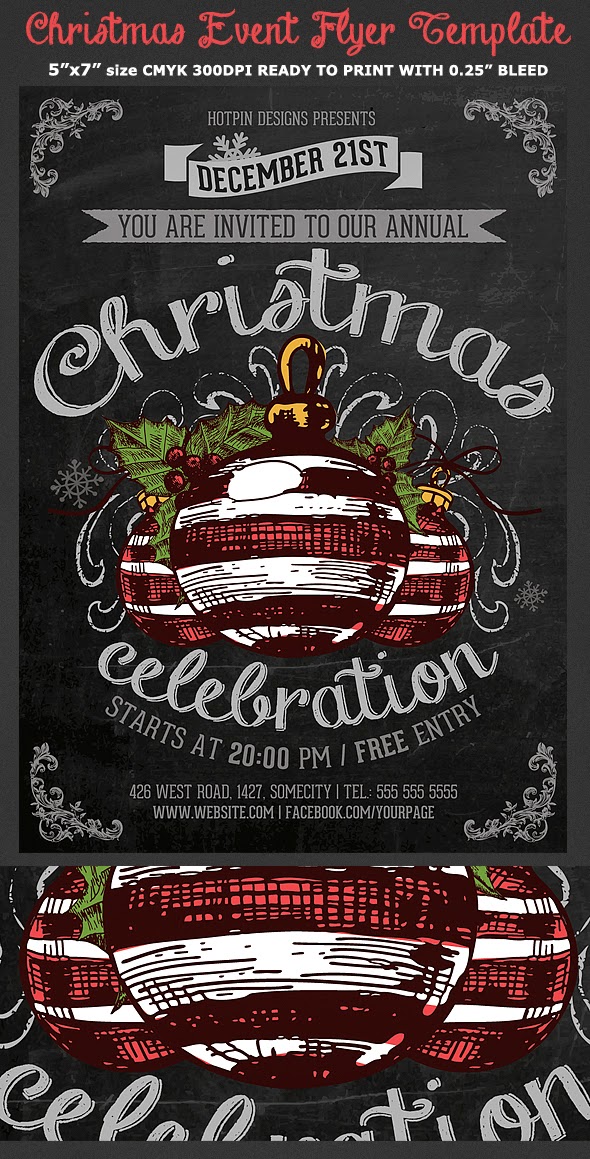  Christmas Event Party Flyer Template