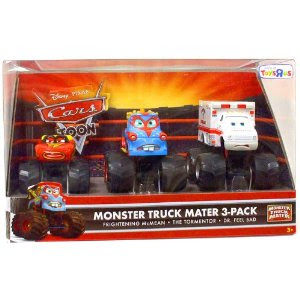 Disney / Pixar CARS TOON Exclusive Oversized Die Cast Car 3Pack Frightening McMean, The Tormenter Dr. Feel Bad