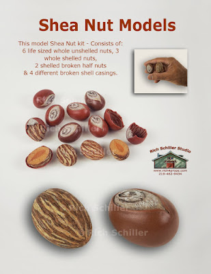 Artificial fake shea nuts