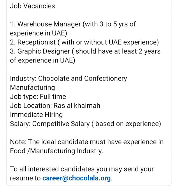 13 February 2024 - Jobs Interviews In UAE From Today