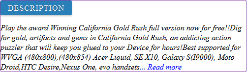 California Gold Rush game review