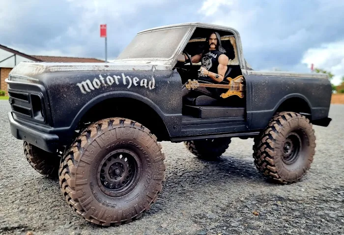 Mercenary Garage Custon Motorcycle Blog Lemmy Chevy C10 Motorhead Truck Matte Black Rat by danny_huynh_creations