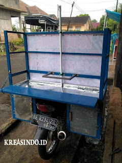 Gerobak Motor Keliling Bahan Besi untuk Jualan Kopi