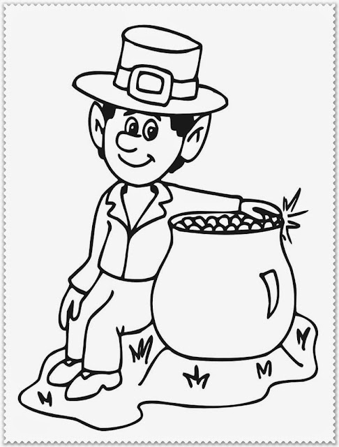 st patrick day coloring pages crafts