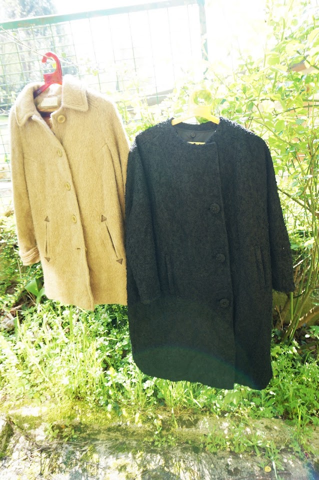 galeries lafayette coat années 50 1950s 50s manteau
