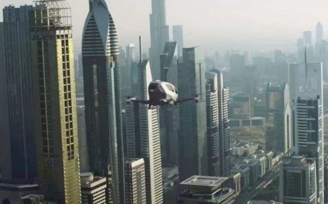 Drone teksi di Dubai