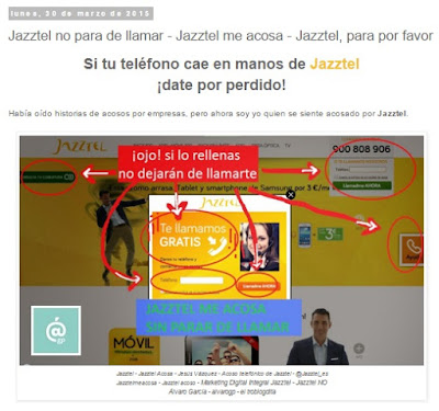 Lo + leído en el troblogdita - enero 2016 - ÁlvaroGP - Álvaro García - Jazztel no para de llamar - Jazztel me acosa - Jazztel, para por favor