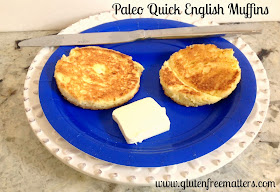 Grain Free English Muffins on a plate