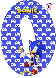 Abecedario con Sonic.
