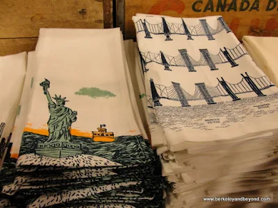 New York dish towels at Fishs Eddy shop in NYC