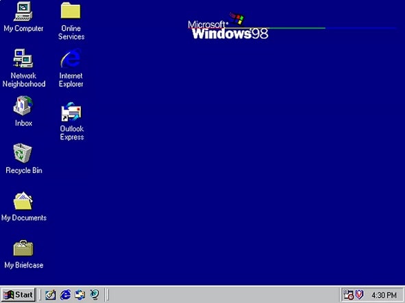 Tampilan Windows 98 | Gaptogeek