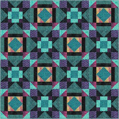 Starlight pattern Sew Joy Creations Savannah Island Batik Fabric